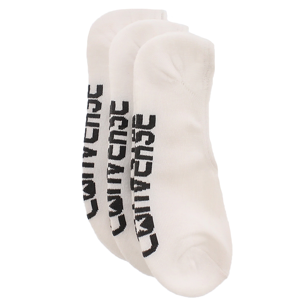 Socquettes logo MADE FOR CHUCKS, blanc, femmes-3p.