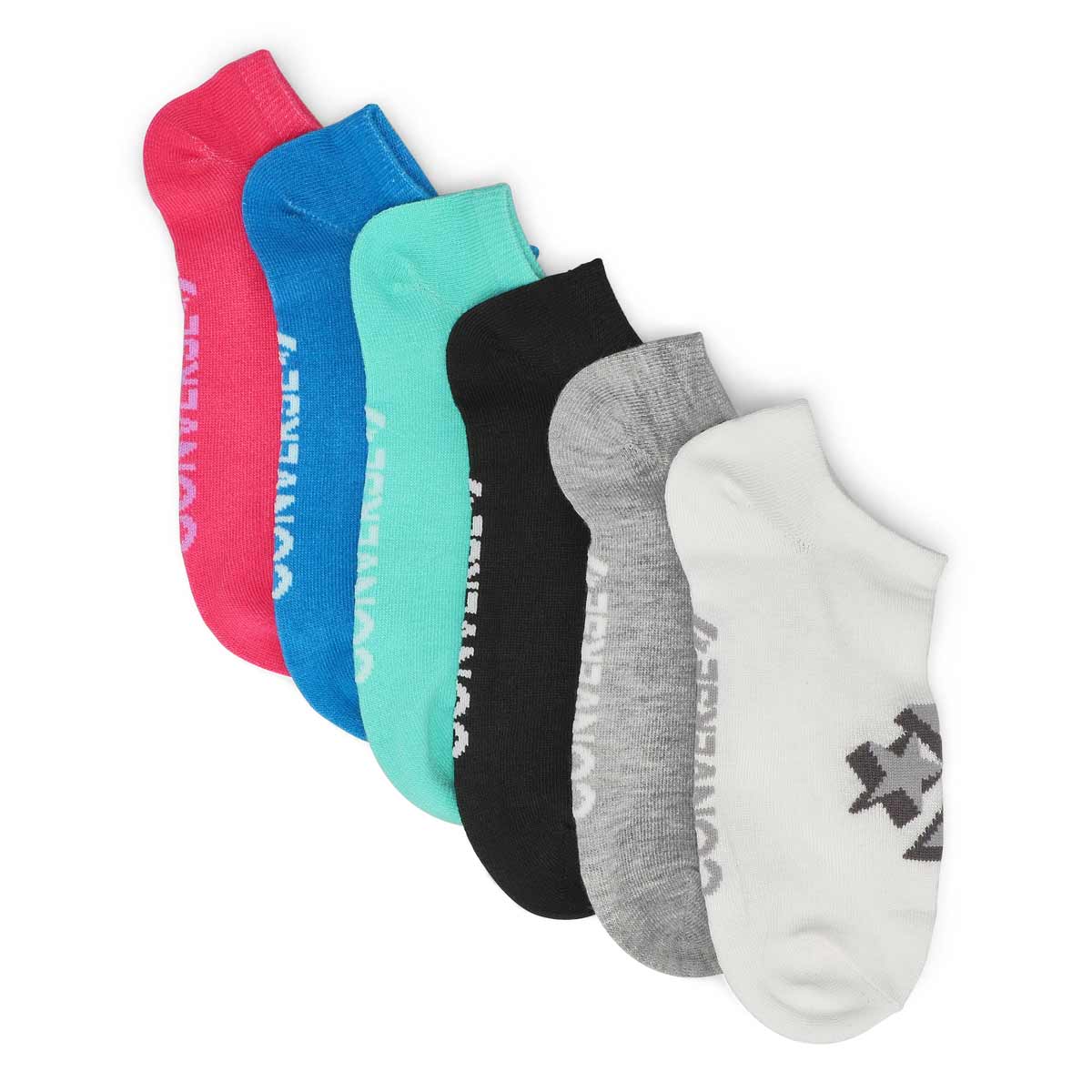 Women's No Show Sock 6 Pack - Multi