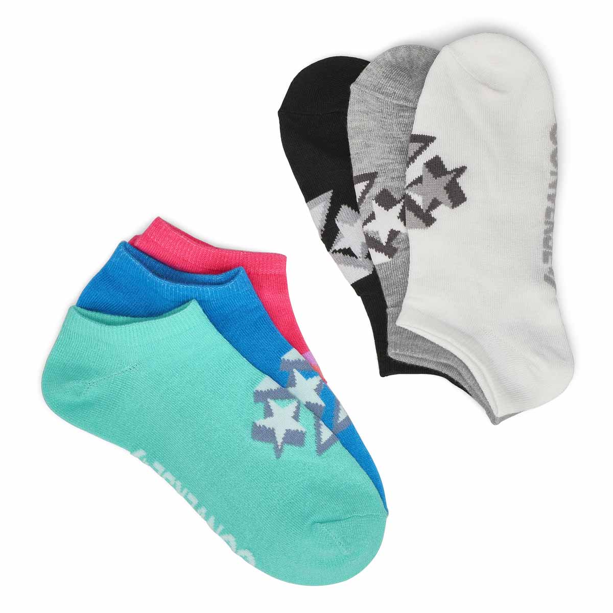 Women's No Show Sock 6 Pack - Multi