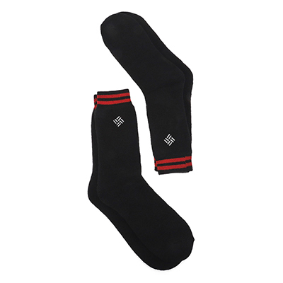 Mns Weight Thermal Crew Sock 2 Pack - Black