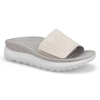 Ladies Rejuvenate Platform Slide Sandal - White