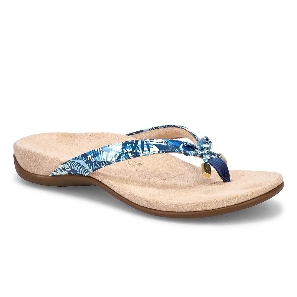 Vionic Women's Rest Bella Sandal - Blue/White | SoftMoc.com
