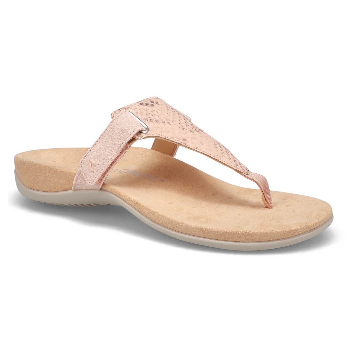 Vionic Women's Rest Wanda Thong Sandal - Pale | SoftMoc.com