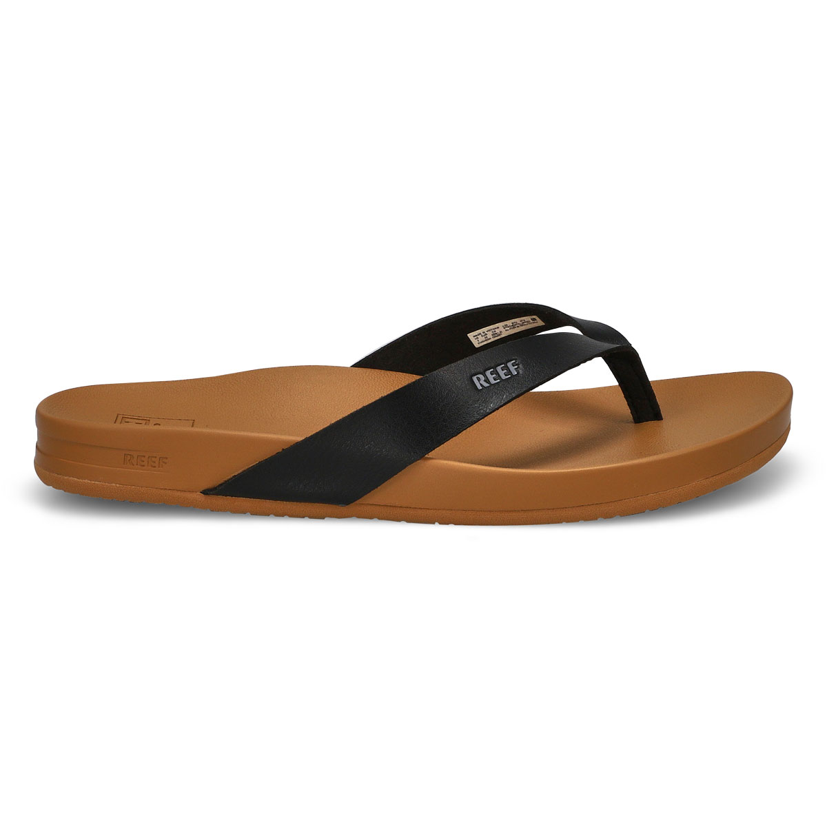 Women's Cushion Court Flip Flop - Black/Natural