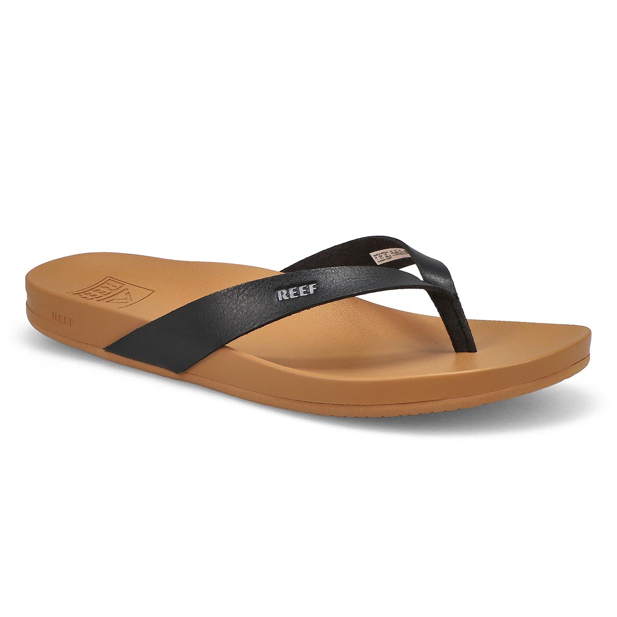 Women's Cushion Court Flip Flop - Black/Natural