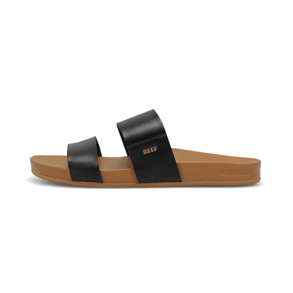 Reef Women s Cushion Vista Slide Sandal Bla SoftMoc