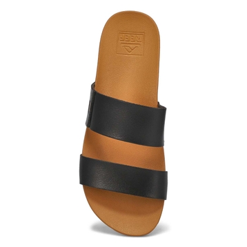 Women's Cushion Vista Slide Sandal - Black/Natural