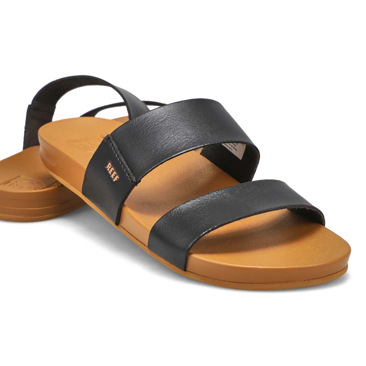 Women's Cushion Vista Slide Sandal - Black/Naturalt