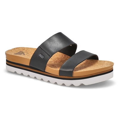 Lds Cushion Vista Hi Platform Sandal - Black