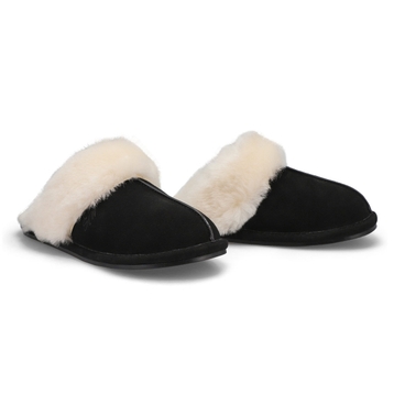 Women's Rihana 2 Open Back Slipper - Black/Natural