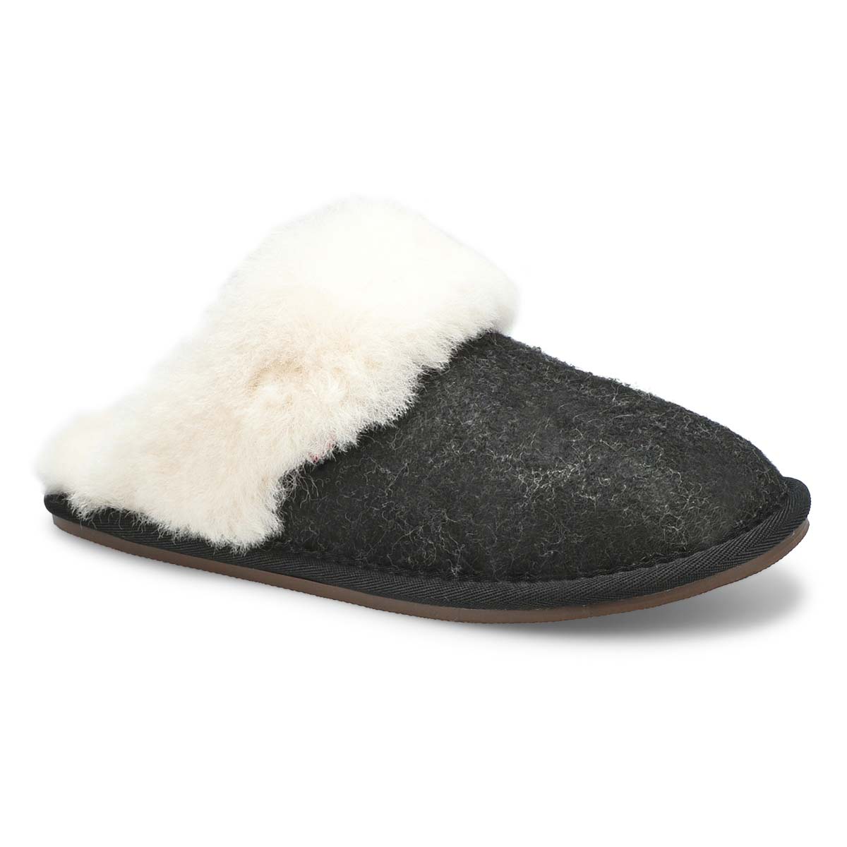 Women's Rihana 2 Felt Open Back Slipper - Black