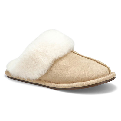 Lds Rihana 2 Open Back Slipper - Sand