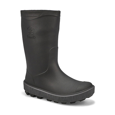 Bys Riptide Waterproof  Rain Boot - Black/Charcoal