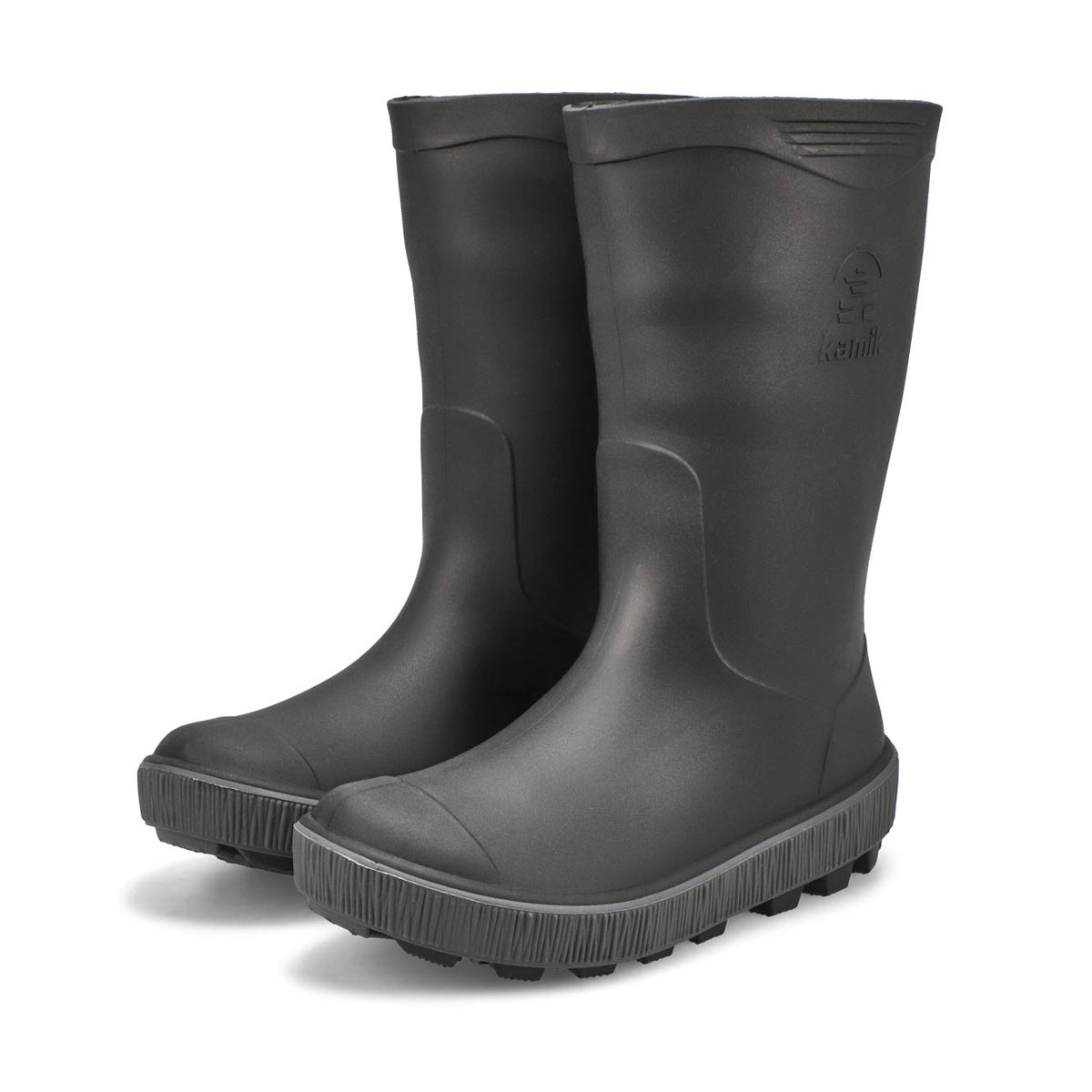 Boys' Riptide Waterproof Rain Boot - Black/Charcoal