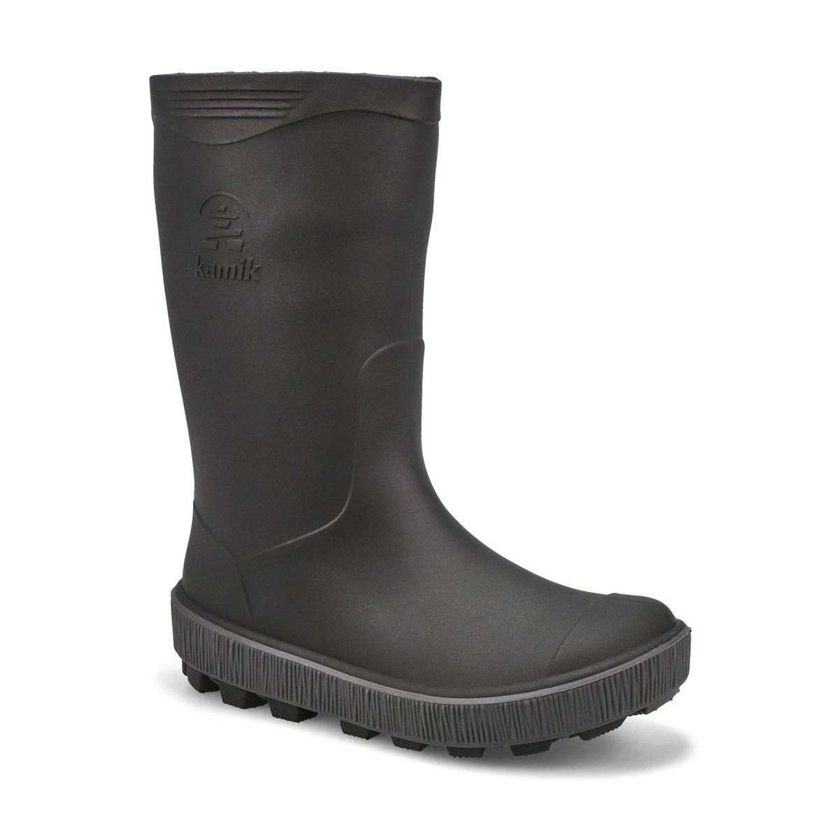 Boys' Riptide Waterproof Rain Boot - Black/Charcoal