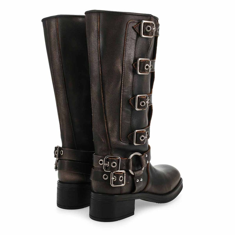 Women's  Rockyy Knee High Boot - Brown Distressed