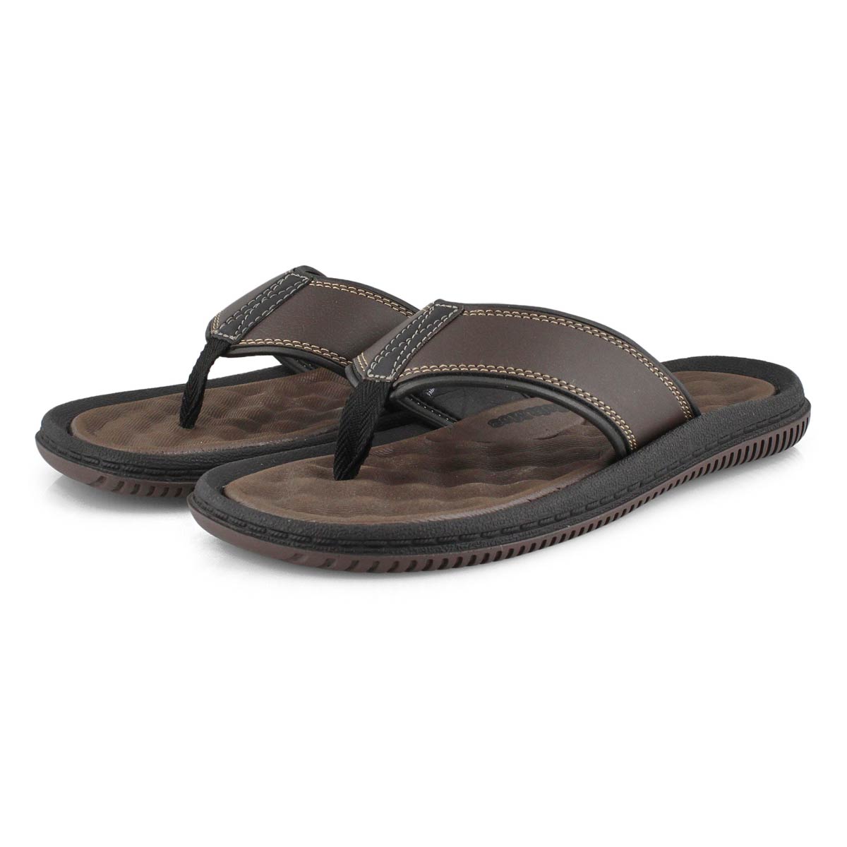 SoftMoc Men's Roland Thong Sandal - Brown | SoftMoc.com