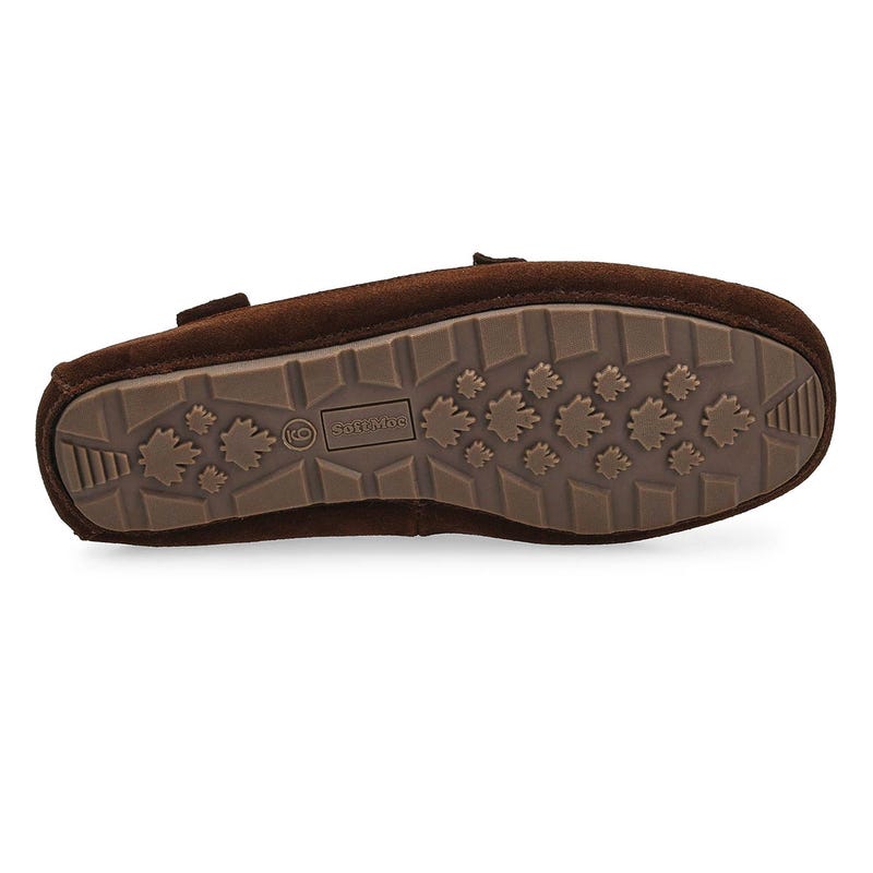 Men's Rollo Suede Plush Lined SoftMocs - Chocolate