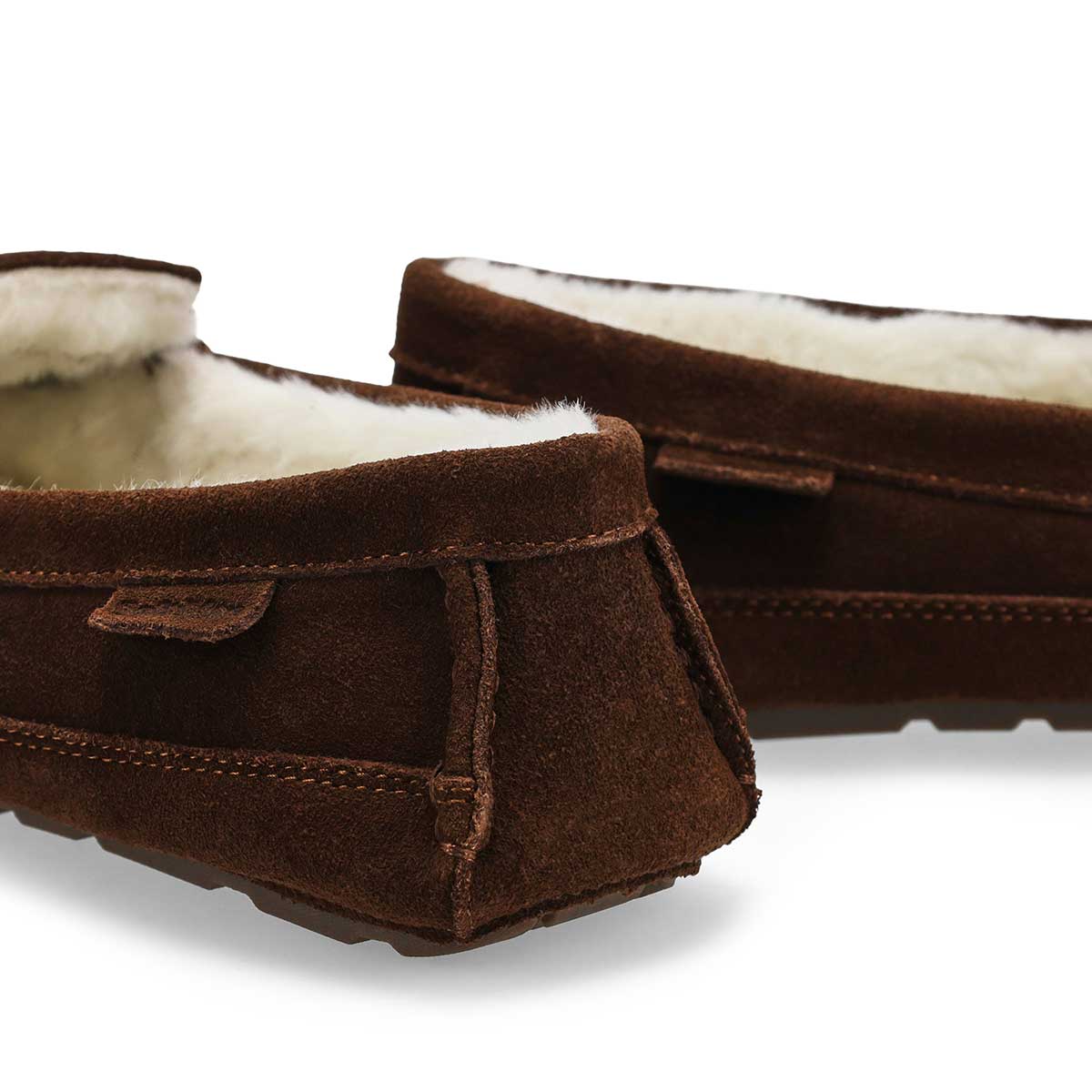 Men's Rollo Suede Plush Lined SoftMocs - Chocolate