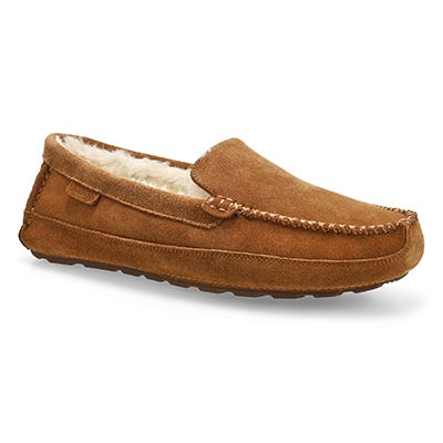 Mns Rollo Suede Plush Lined SoftMocs -Mocha