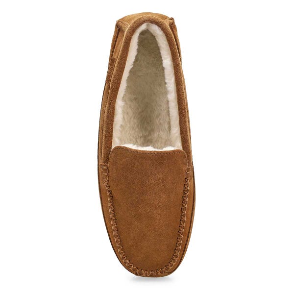 Men's Rollo Suede Plush Lined SoftMocs -Mocha