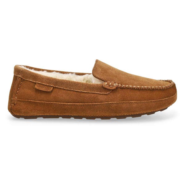 Men's Rollo Suede Plush Lined SoftMocs -Mocha