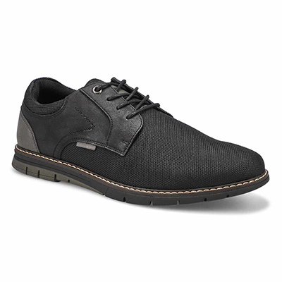Mns Royce Lace Up Casual Oxford - Black