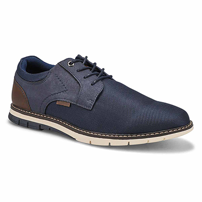 Mns Royce Lace Up Casual Oxford - Navy