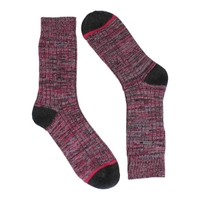 Women's SPACEDYE charcoal/rose tall socks