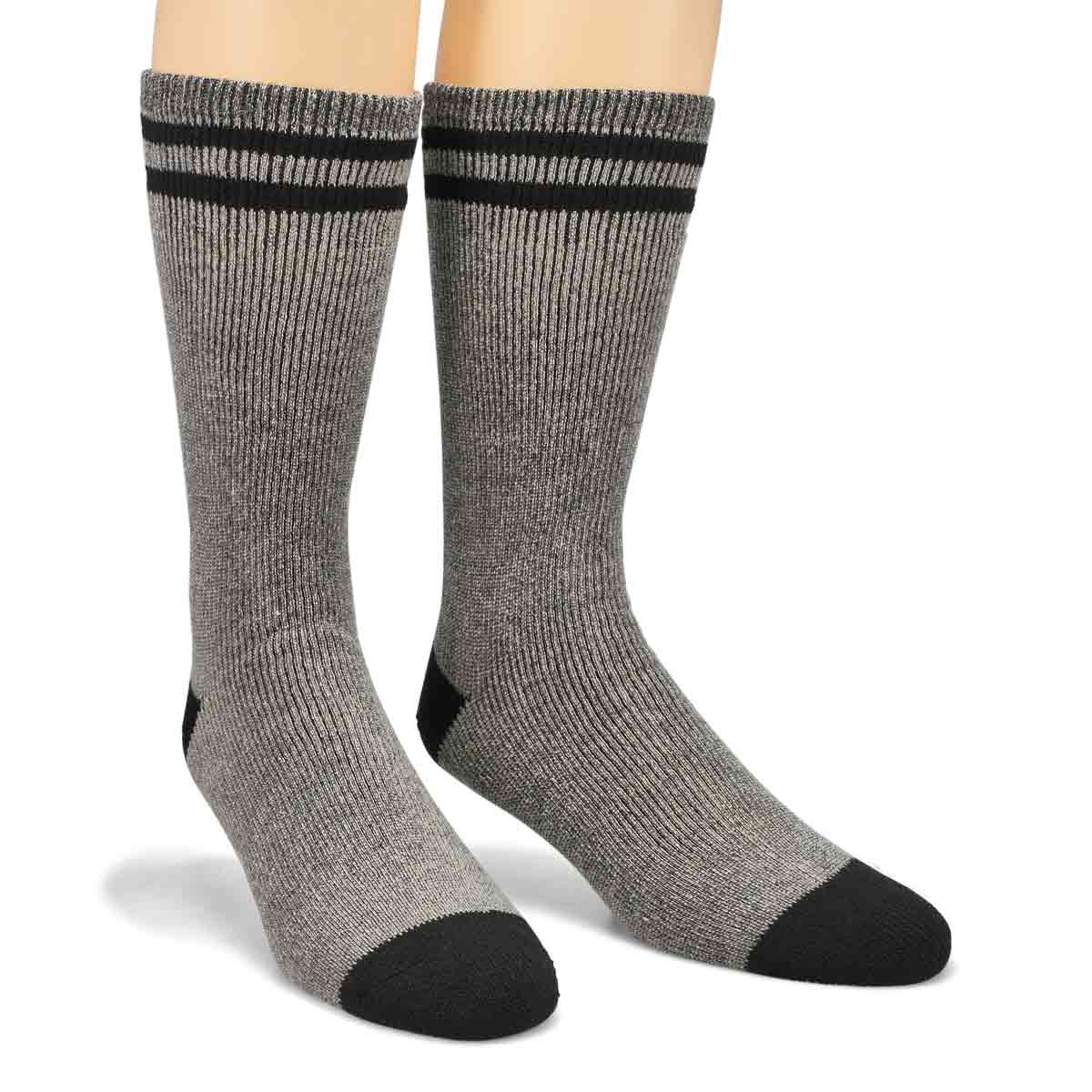 Men's Moisture Control Boot Sock -2pk/ Charcoal