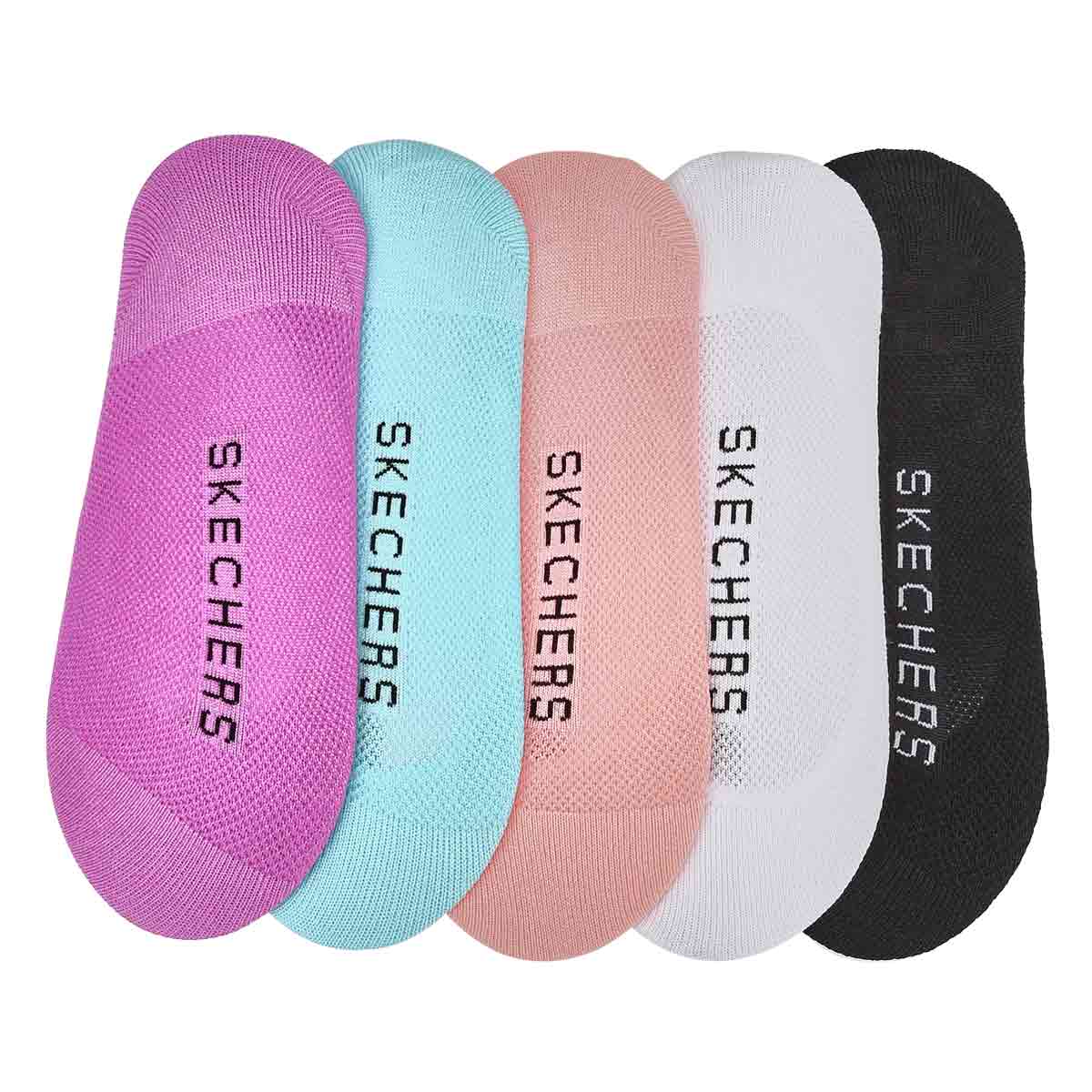 Women's Microfiber Superlow Liner 5 Pack - Black/Grey/Pink