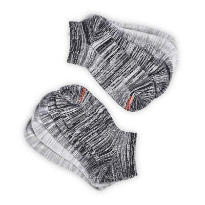 Lds Low Cut Non Terry Sock 5 Pack - Grey/Multi