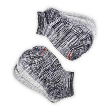 Women's Low Cut Non Terry Sock 5 Pack - Grey/Multi
