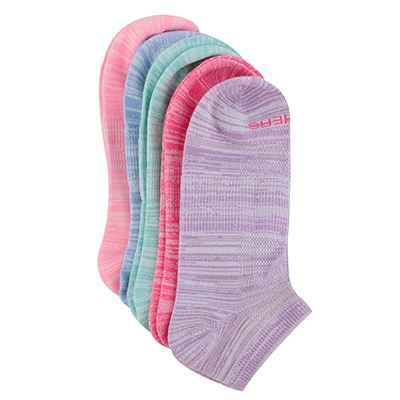 Lds Low Cut Non Terry Sock 5 Pack - Multi