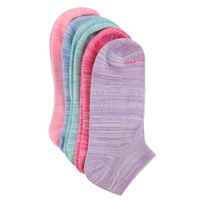 Women's LOW CUT NO TERRY multi socks - 5 pk
