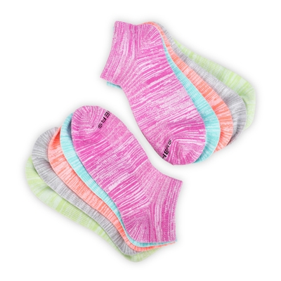 Lds Low Cut Non Terry Sock 5 Pack - Multi