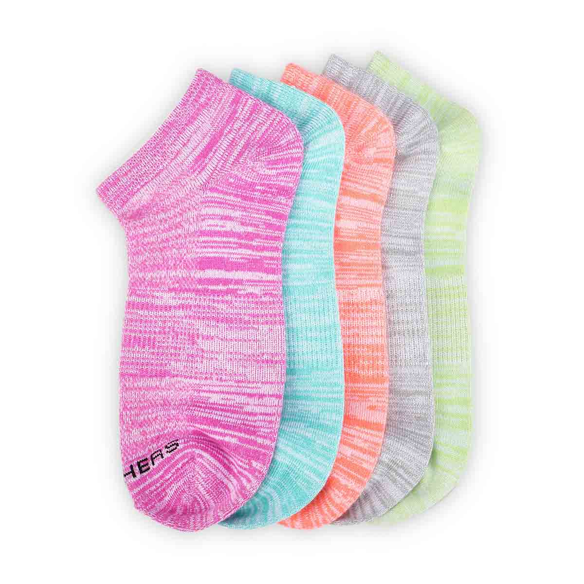 Women's Low Cut Non Terry Sock 5 Pack - Multi