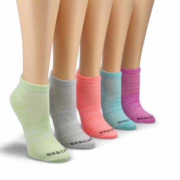 Women's Low Cut Non Terry Sock 5 Pack - Multi