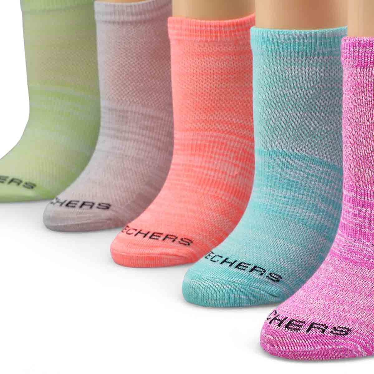 Women's Low Cut Non Terry Sock 5 Pack - Multi