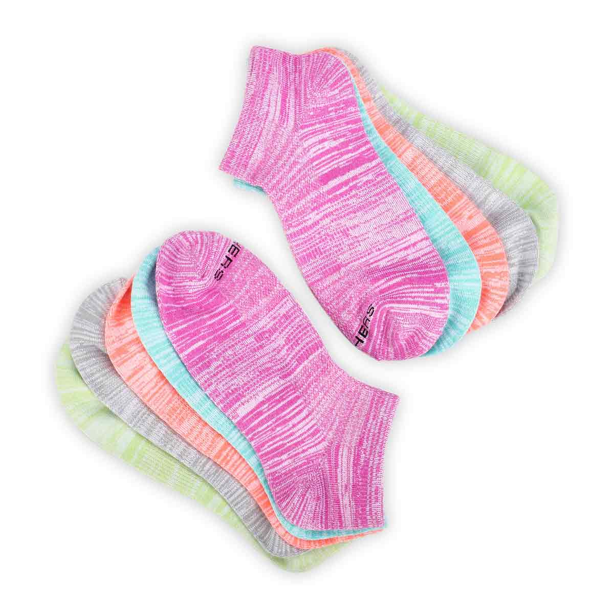 Women's Low Cut Non Terry Sock 5 Pack - Multi