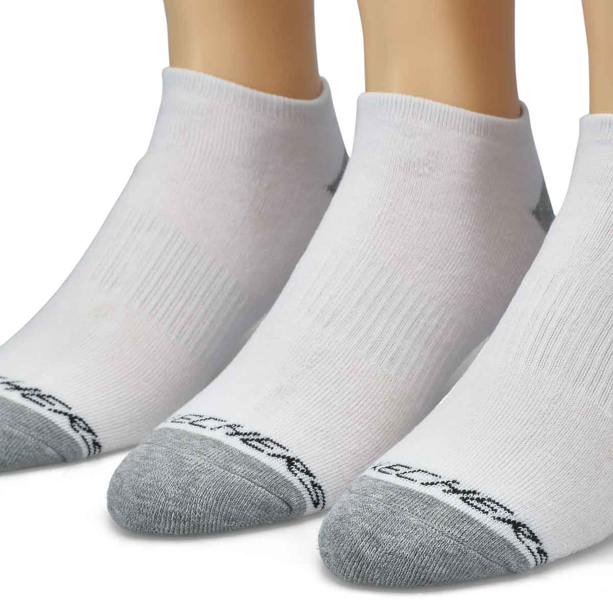 Men's No Show Full Terry Sock 6 Pack - White