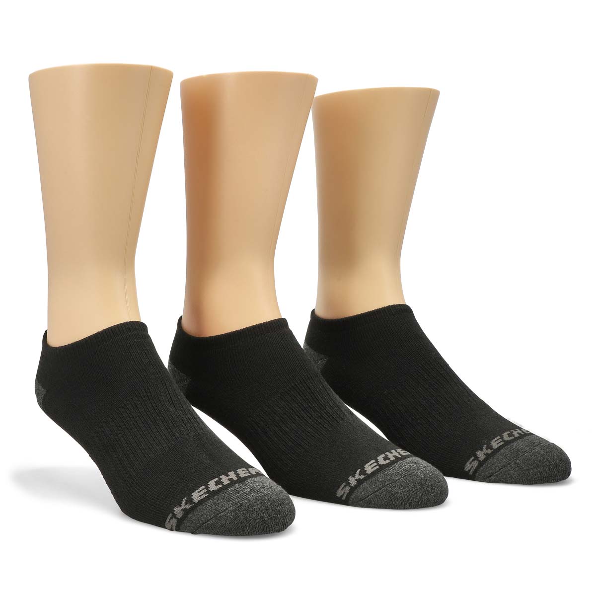 Boys' No Show Full Terry Sock 6 Pack - Black