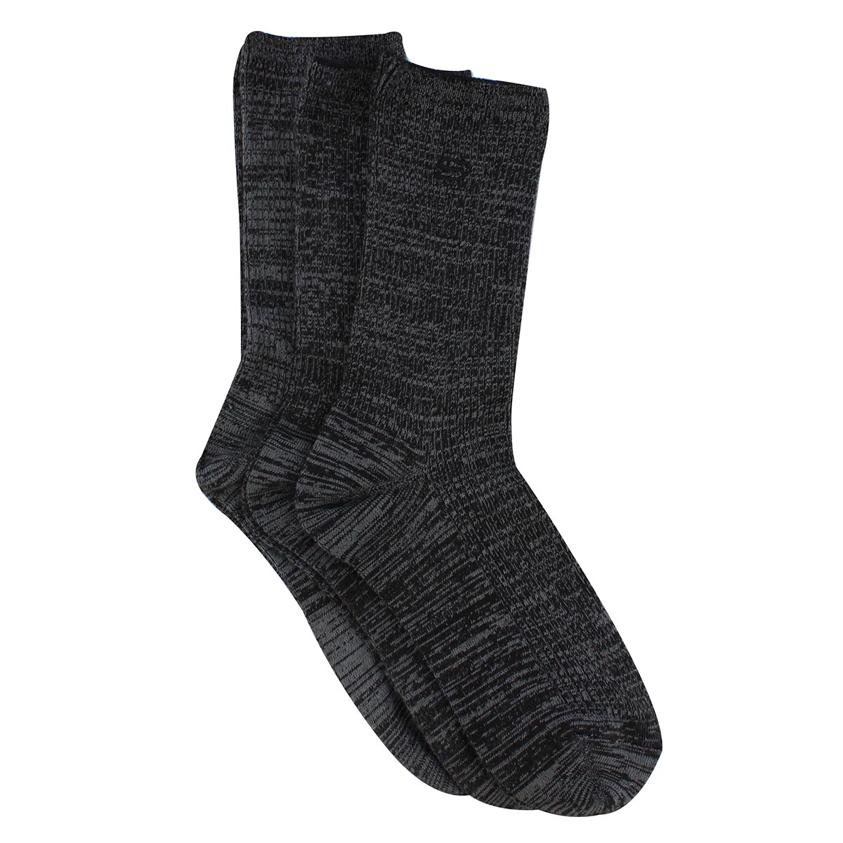 Women's NON TERRY CREW steel grey sock 3 pack