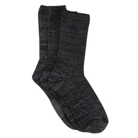 Women's NON TERRY CREW steel grey sock 3 pack