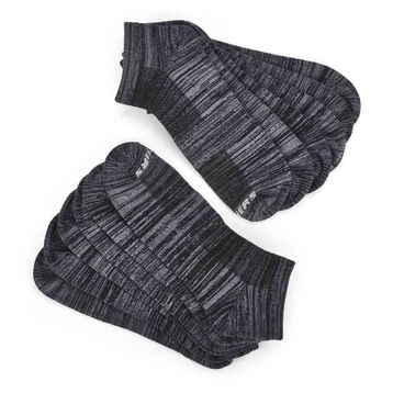 Men's Low Cut Non Terry Sock 6 Pack - Black Multi