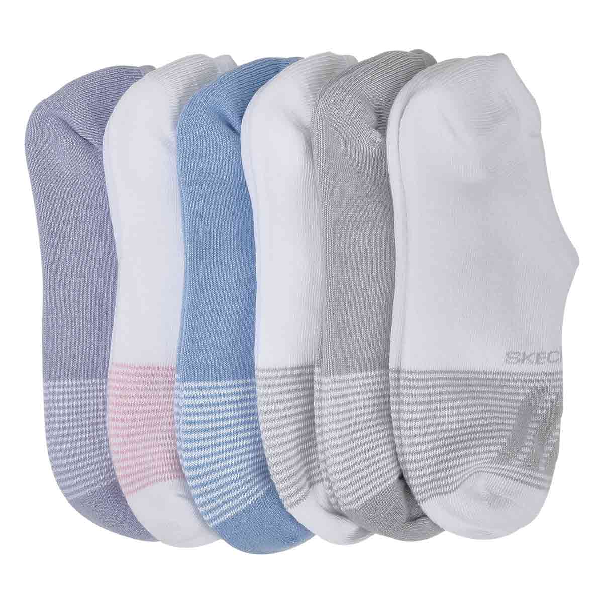 Women's No Show Liners - 6 pk /Multi