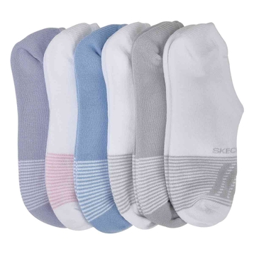 Women's No Show Liner Socks 6 Pack - Multi