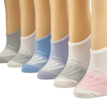 Women's No Show Liner Socks 6 Pack - Multi