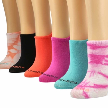 Women's No Show Socks 6 Pack - Multi