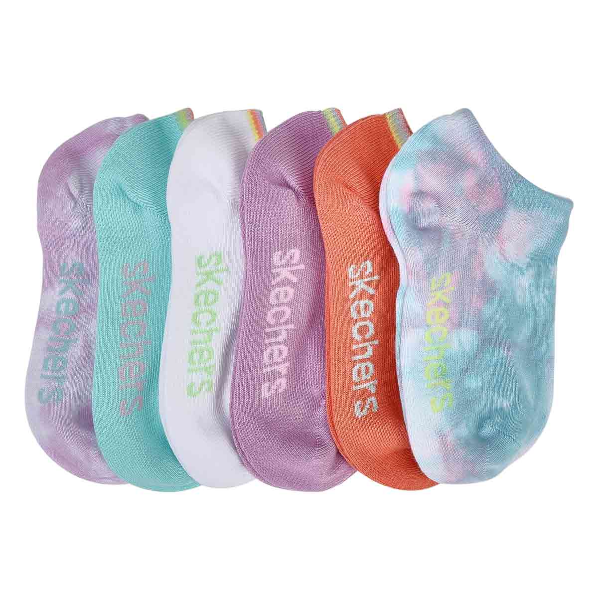 Girls' Low Cut Socks 6 Pack - Multi